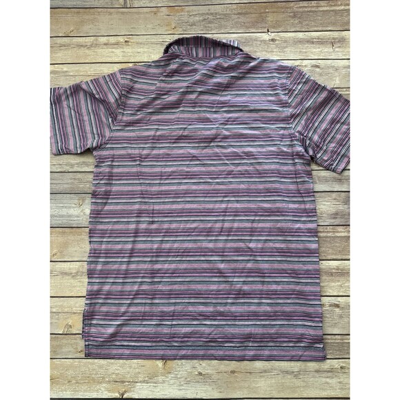 Peter Millar Men's Crown Ease Pink Striped The Plantation Course Golf Polo small - Picture 6 of 6